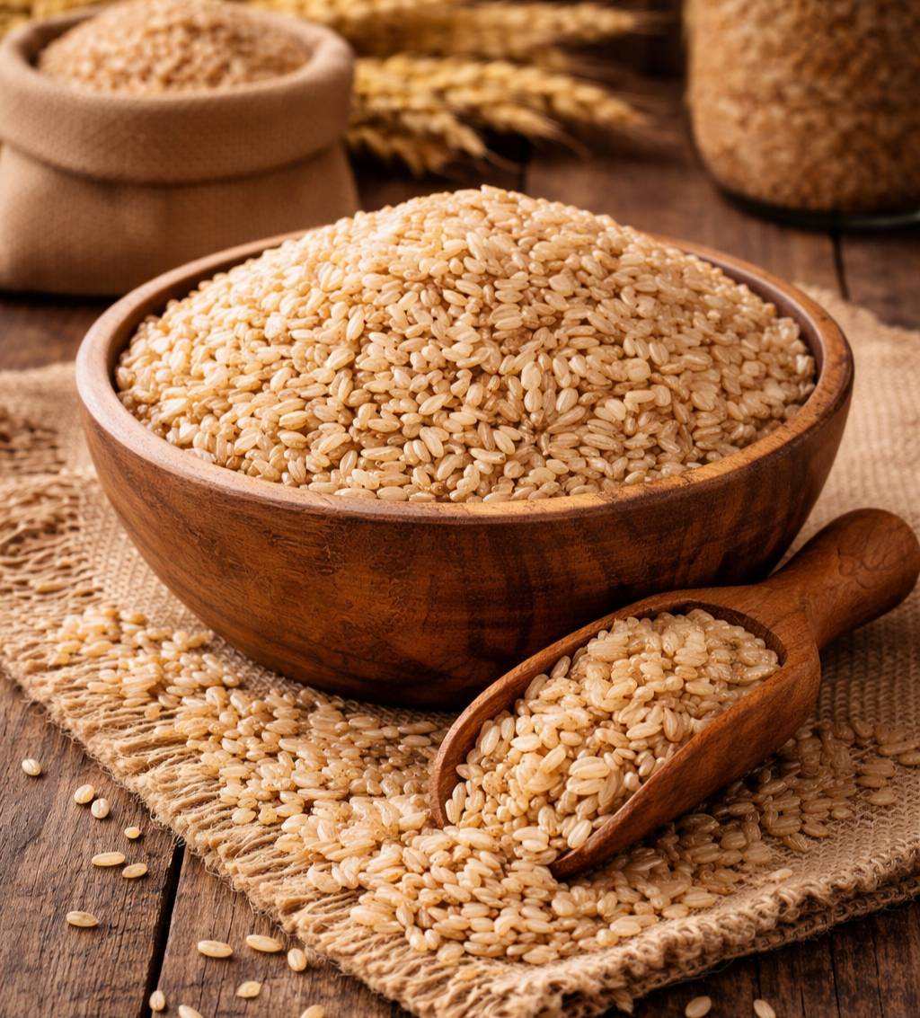 Fresh California Organic Brown Calrose Rice