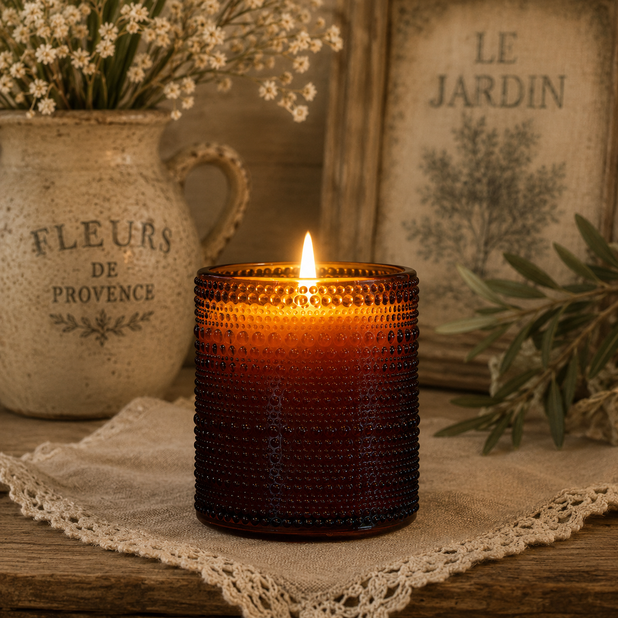 Elegant 100% Pure Beeswax Candle (Non-Toxic) – Briden Wilson Farm