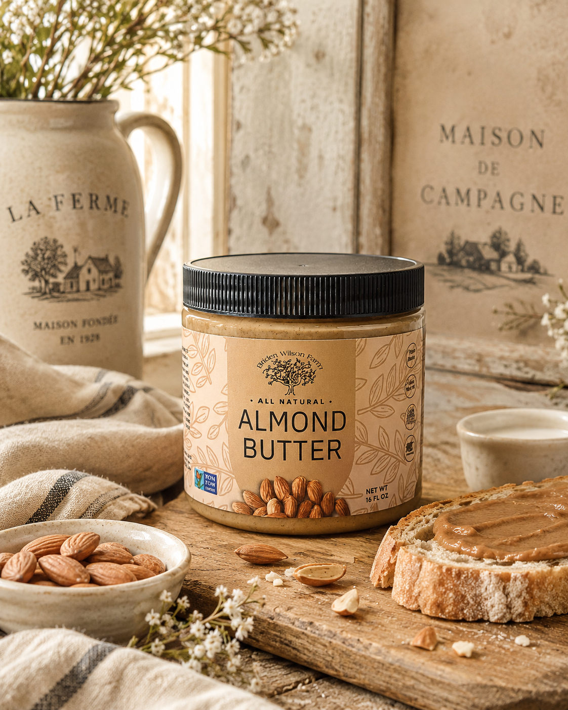 Dry Roasted All Natural Almond Butter