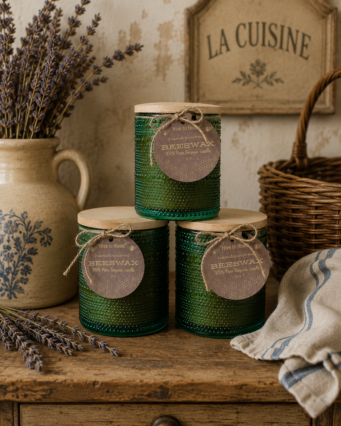 Elegant 100% Pure Beeswax Candle (Non-Toxic) – Briden Wilson Farm