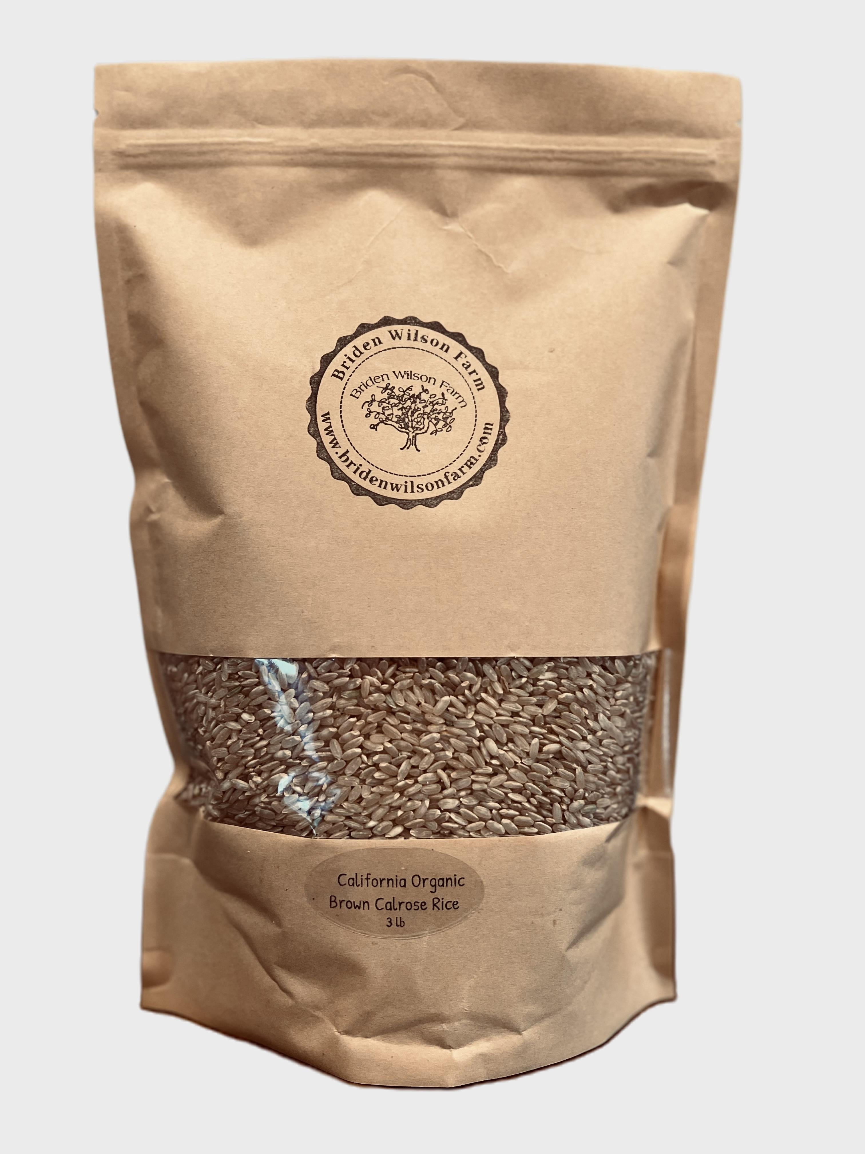 Fresh California Organic Brown Calrose Rice