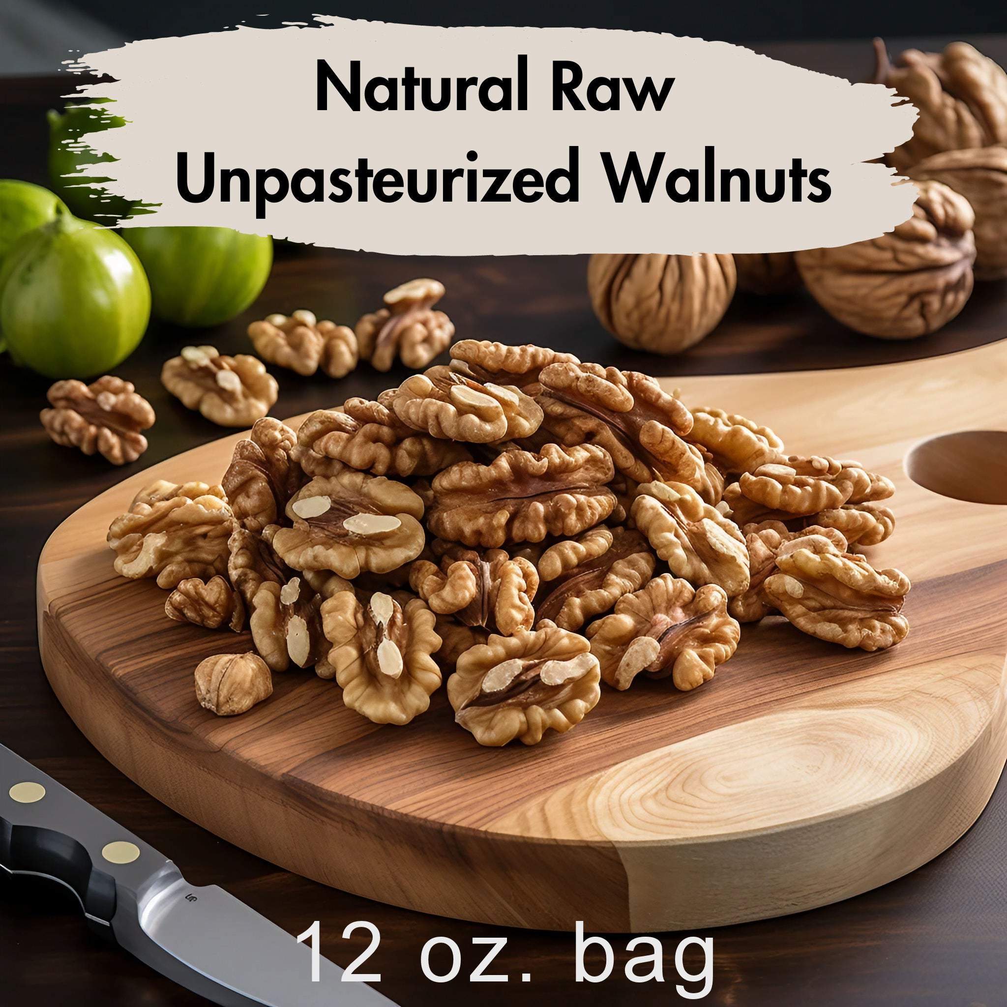 Raw Walnuts: Natural Unpasteurized Healthy