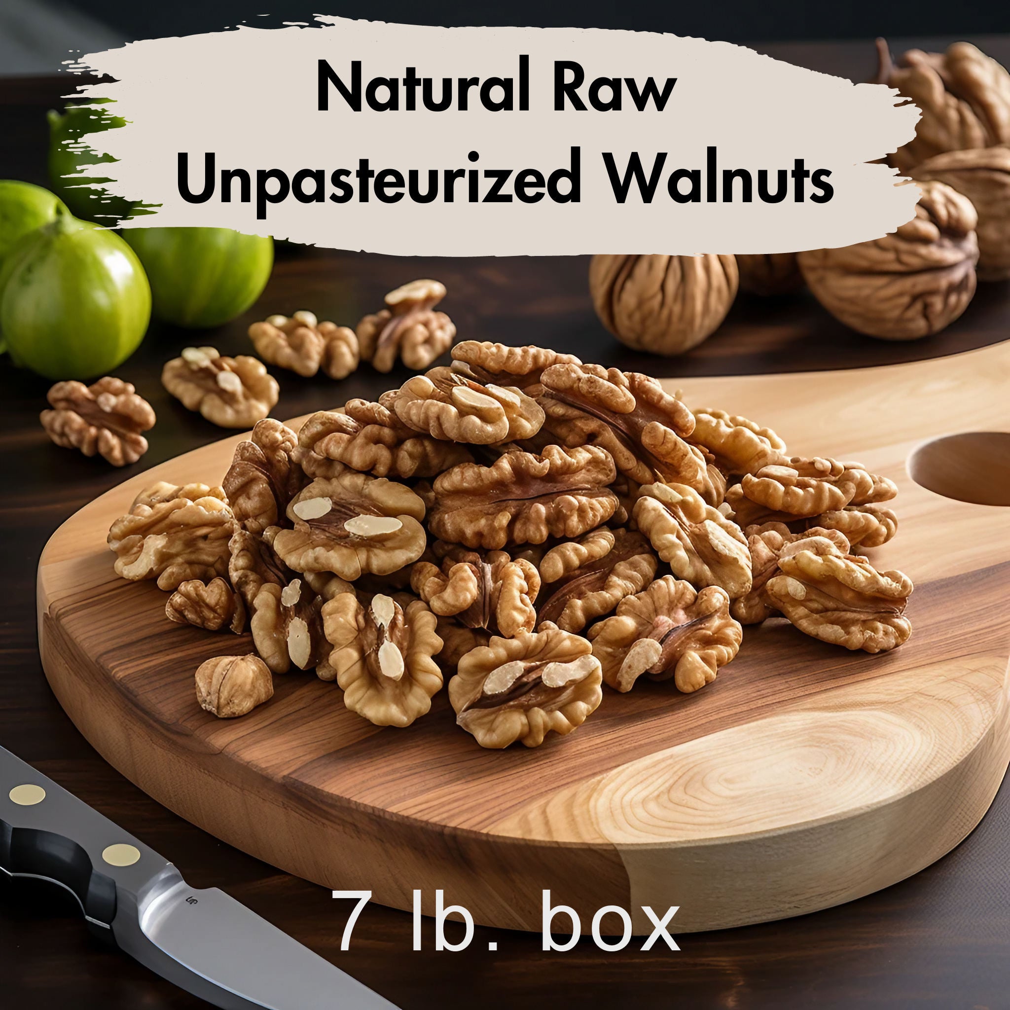 Raw Walnuts: Natural Unpasteurized Healthy
