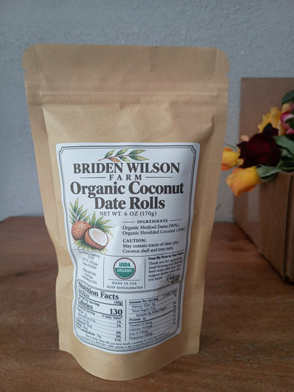 Organic Coconut Date Rolls