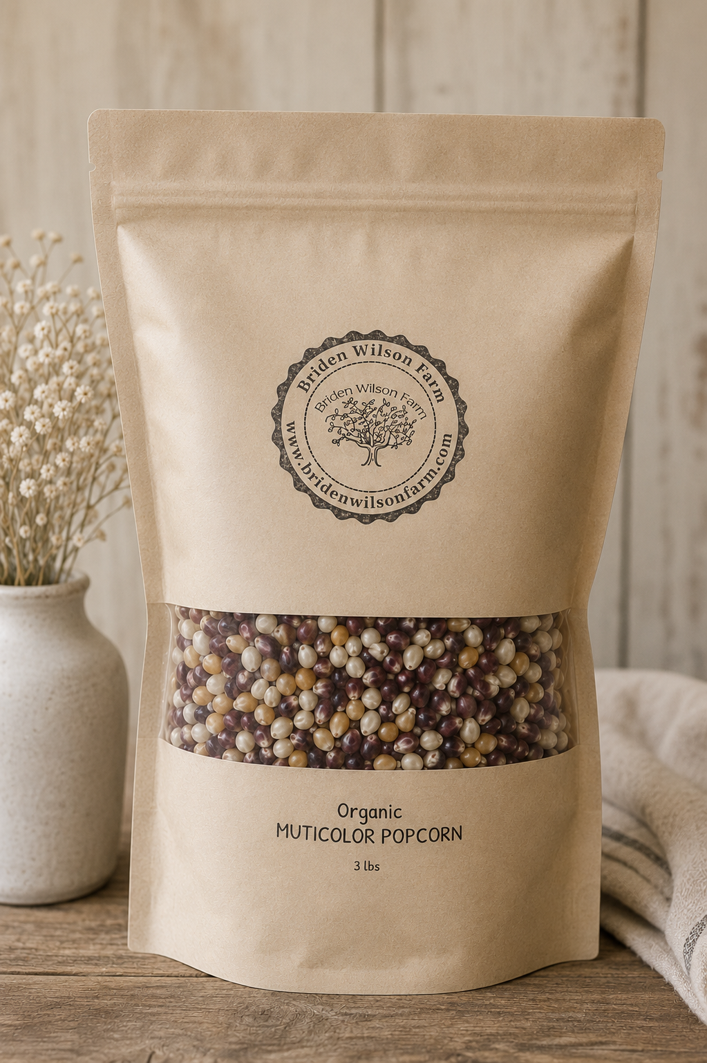 Organic Multi Colored Popcorn Kernels (Heirloom) – Non-GMO Verified