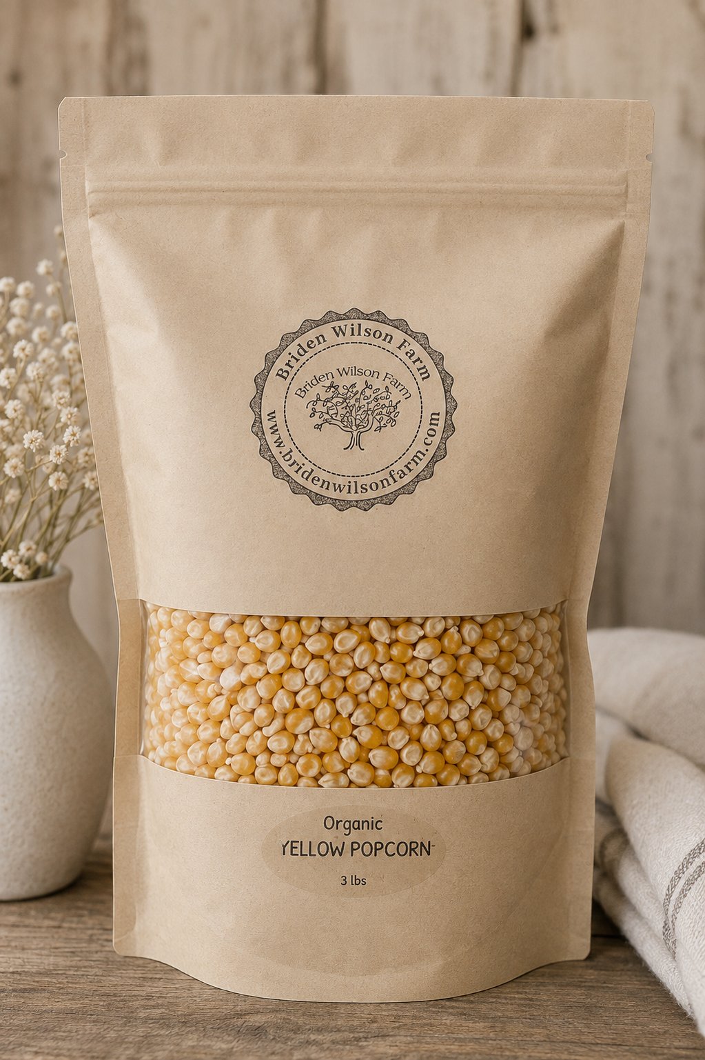 California Grown Organic Yellow Popcorn | Non-GMO &amp; Regenerative