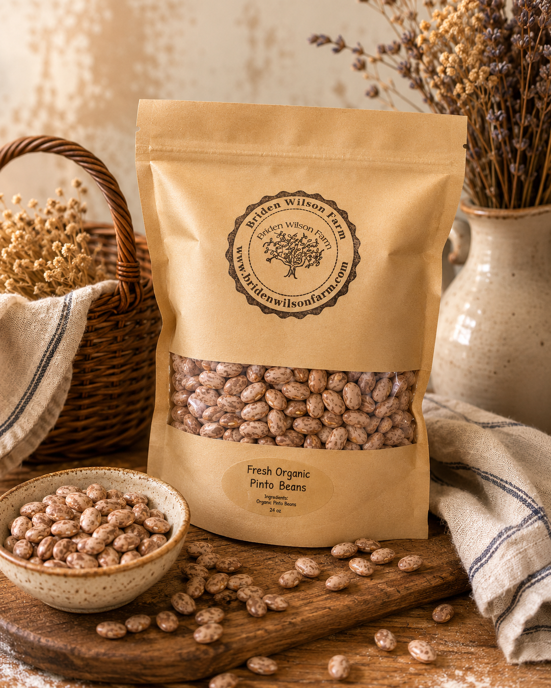 Fresh Organic Pinto Beans