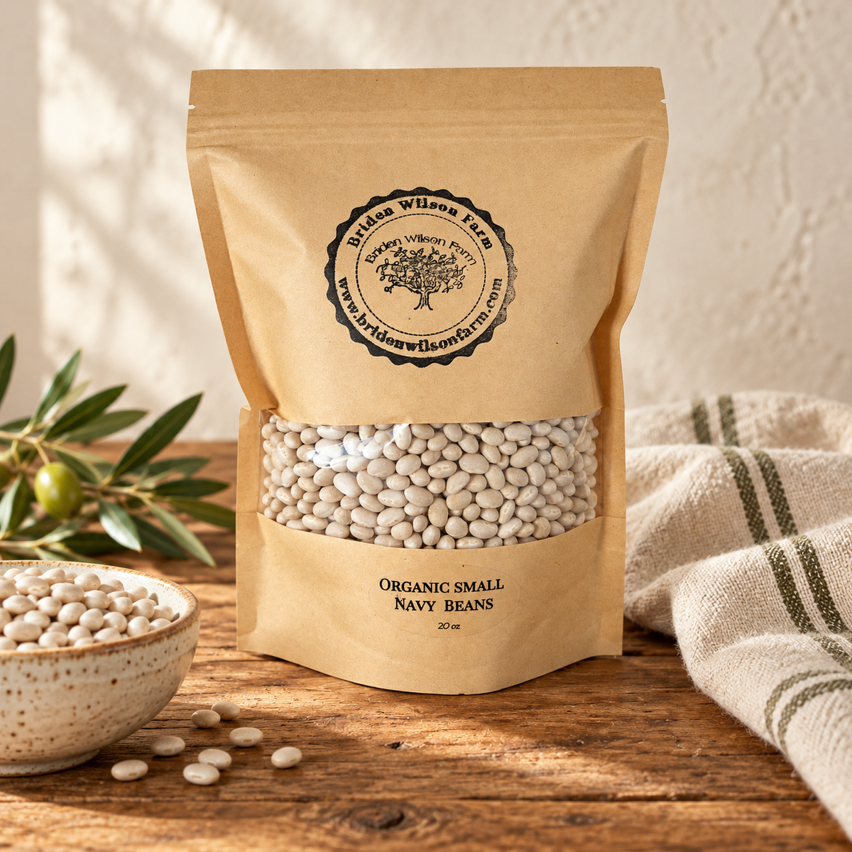 Fresh Organic Small Navy Beans