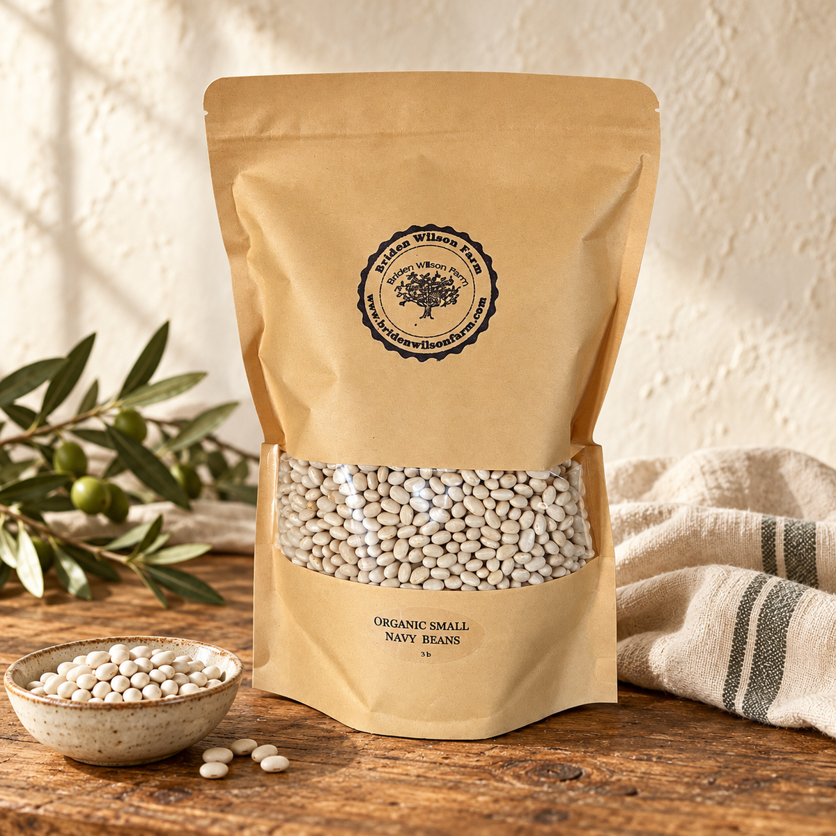 Fresh Organic Small Navy Beans