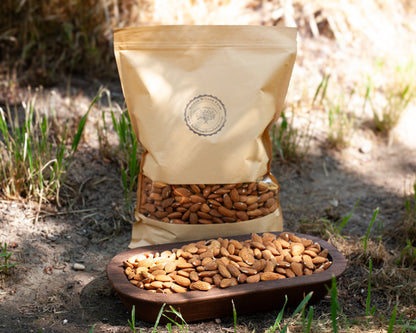 Organically Grown Raw Unpasteurized Carmel /Aldrich Almonds