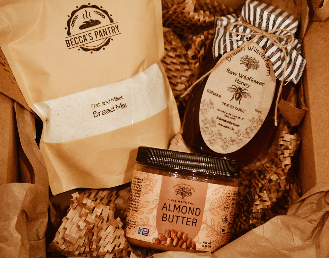 Gift basket with Becca&