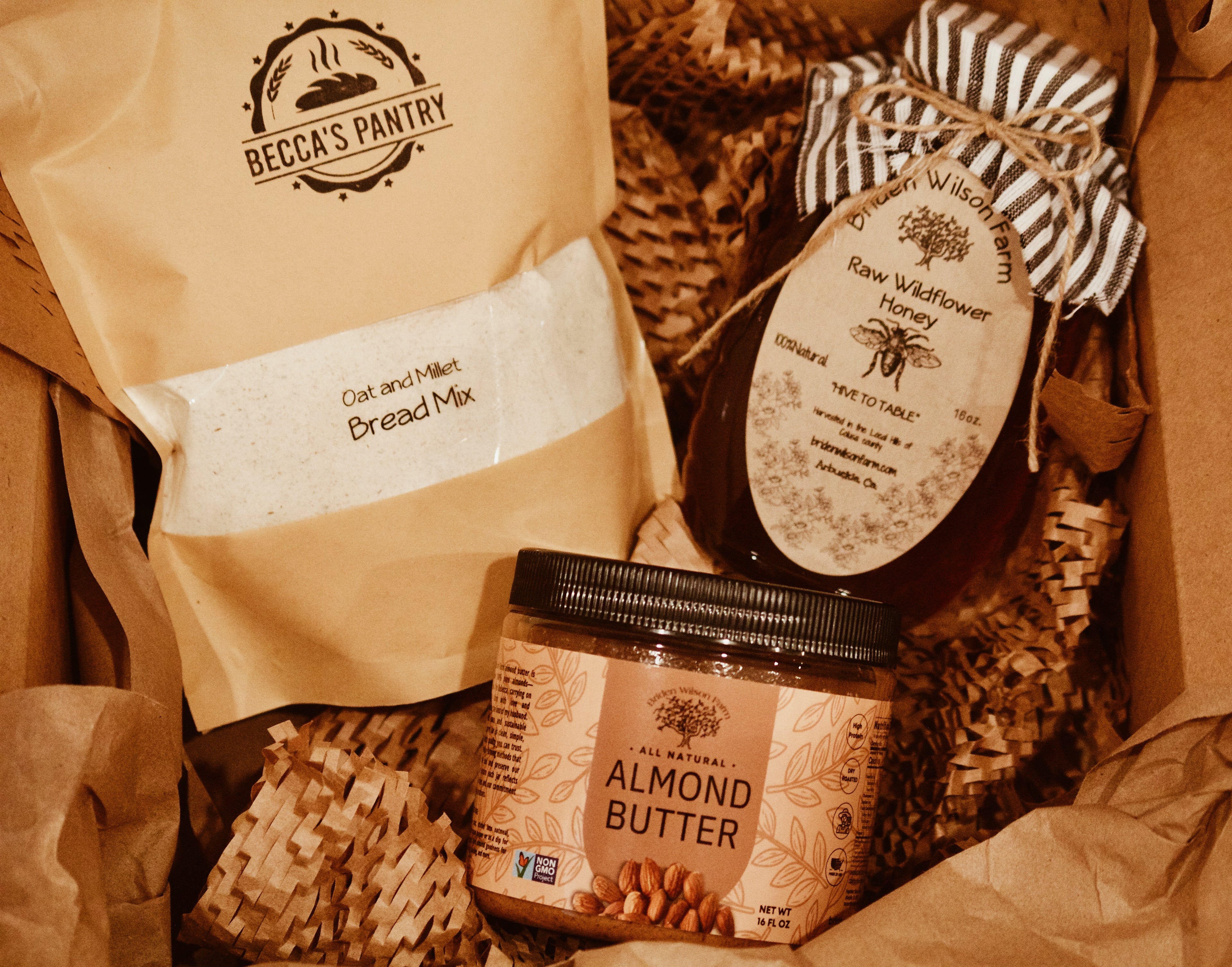 Gift basket with Becca&