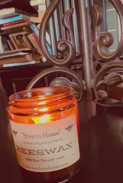 &quot;Hive to Home&quot; 100% Pure Beeswax Candle