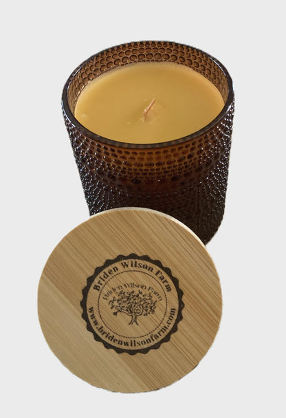 Elegant  &quot;Hive to Home&quot; 100% Pure Beeswax Candle